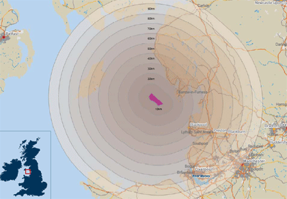 WALNEY Wind Farm Map